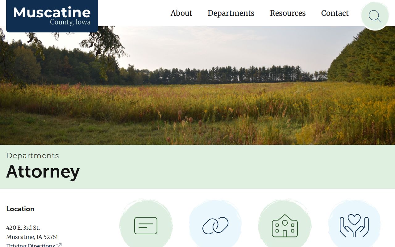 Muscatine County Attorney official duties and office information