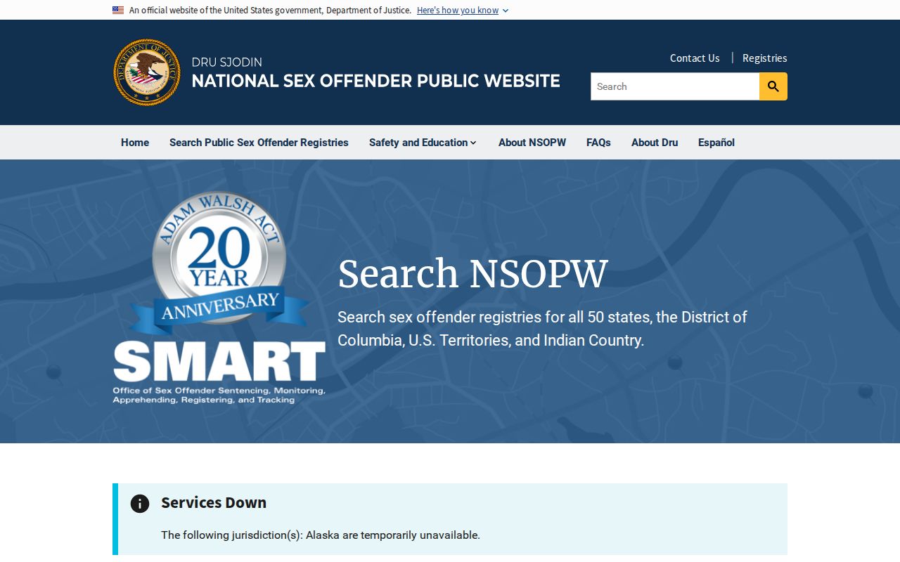 Muscatine County sex offender check NSOPW national search